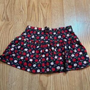 Max Studio Kids Girls Apple‎ Print Skirt with Built-in Shorts Size XS 4 Blue Red